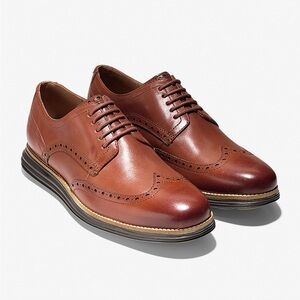 COLE HAAN MEN'S ORIGINAL GRAND WINGTIP OXFORD WOODBURY JAVA sz 11.5